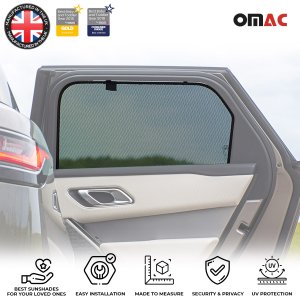Land Rover Range Rover Velar Window Mesh - Rear Door - Omac - 5D Polyester - Black - 2018-2024